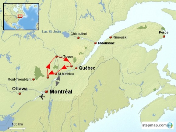 Canada / Québec et Ontario / Neige & hiver / Le raid des Amérindiens