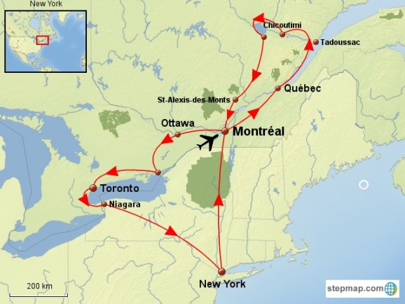 Canada / Québec et Ontario / Circuits accompagnés / Feuille d'érable & Big Apple
