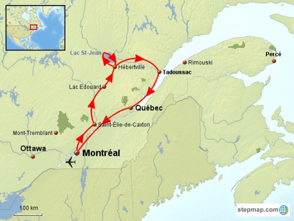 Canada / Québec et Ontario / Circuits accompagnés / Le Québec doucement, en famille ou entre amis