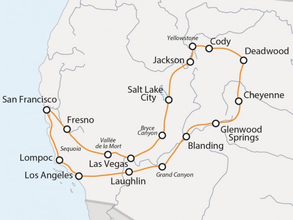 Usa / Grand Ouest / Circuits accompagnés / Californie, Canyons & Yellowstone (2022)