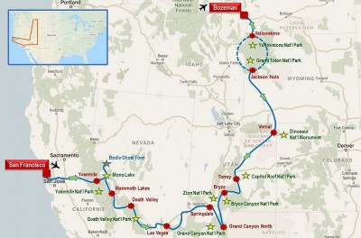 San Francisco - Yellowstone par les grands parcs de l'Ouest