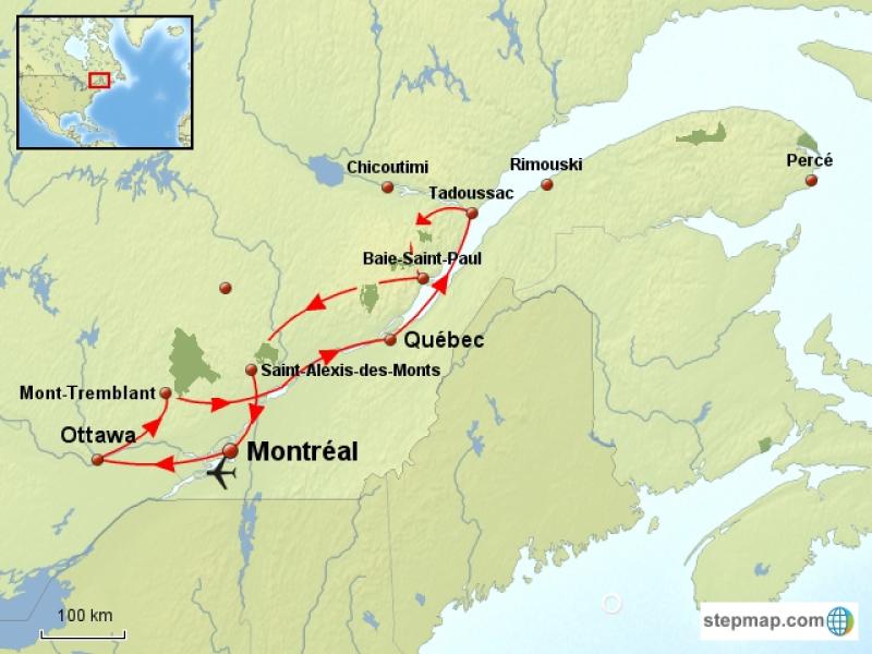 Découvrez l'essentiel du Québec avec ce beau circuit, idéal pour vous imprégner de la Belle Province, avec Montréal, Québec, une bonne dose de nature, et Ottawa! 