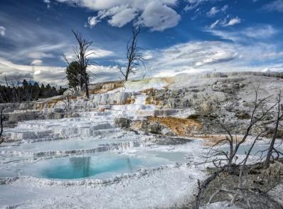 Mammoth Hot Springs & ses terrasses