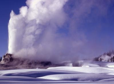 Old Faithful en autoneige