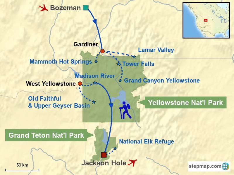 Un voyage hivernal accompagné dans les parcs de Yellowstone et Grand Teton, au coeur d'une nature grandiose. Accompagnement anglophone.