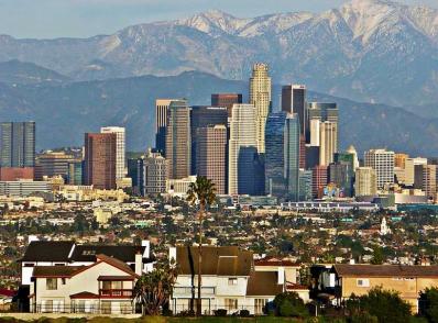 Arrivée à Los Angeles, CA