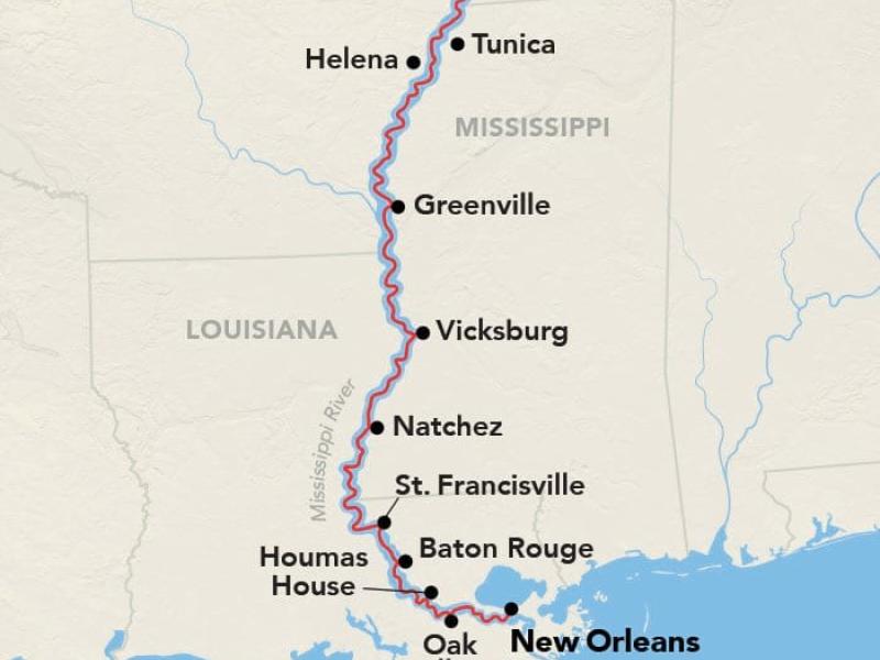 Une croisière au fil du Mississippi, sur les traces du Vieux Sud. Blues, jazz, saveurs créoles et cajun vous accompagnent! Départ de New Orleans ou Memphis.