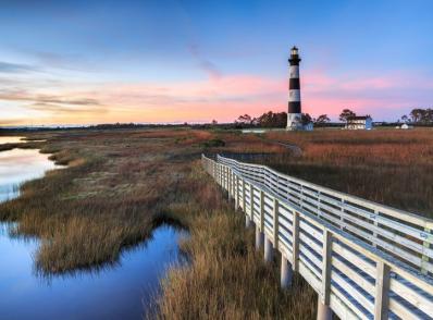 Bath - Ocracoke (ferry) - Hatteras / Outer Banks, NC (160 km)