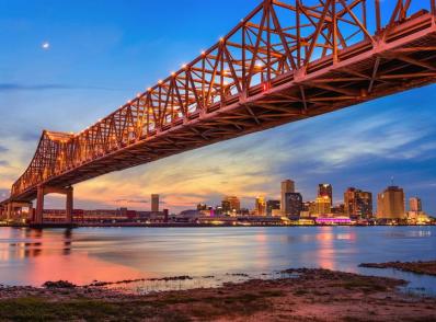 Arrivée à New Orleans, LA