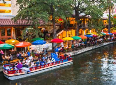 Arrivée à San Antonio, TX 