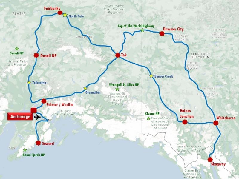 Le Grand Nord, le Toit de l'Amérique... L'Alaska et le Yukon, pays des superlatifs! Partez sur les traces des ours, des baleines, des chercheurs d'or et des aurores boréales!