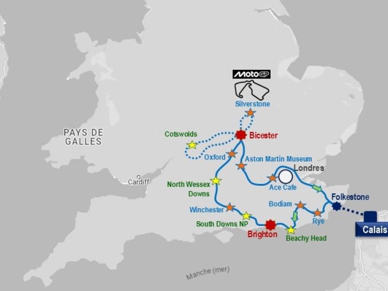 From Aug 6 to 10, Caribou Travel takes you for a ride through the English countryside and to the Silverstone MotoGP! Return via London’s Ace Cafe. 2 options.