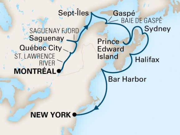 Canada / Québec et Ontario / Croisières / La côte Atlantique